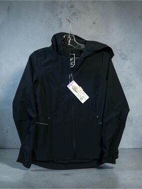 Men's Black Hooded Jacket - Performance Softshell